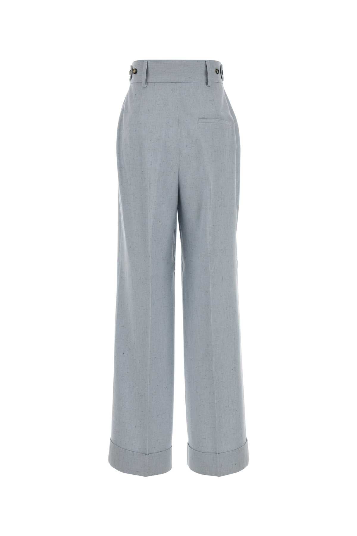 Melange Light-Blue Jersey Pant Azzurro Viplse Pantaloni