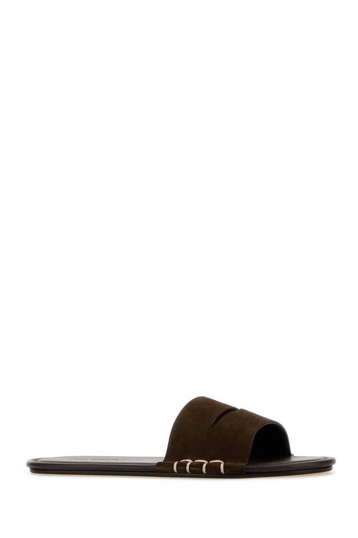 Loafer Slide W Brown Slippers