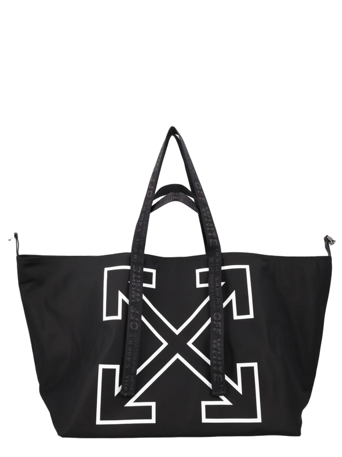 Borsa Tote Heritage Day Large Black Polyamide Handbags