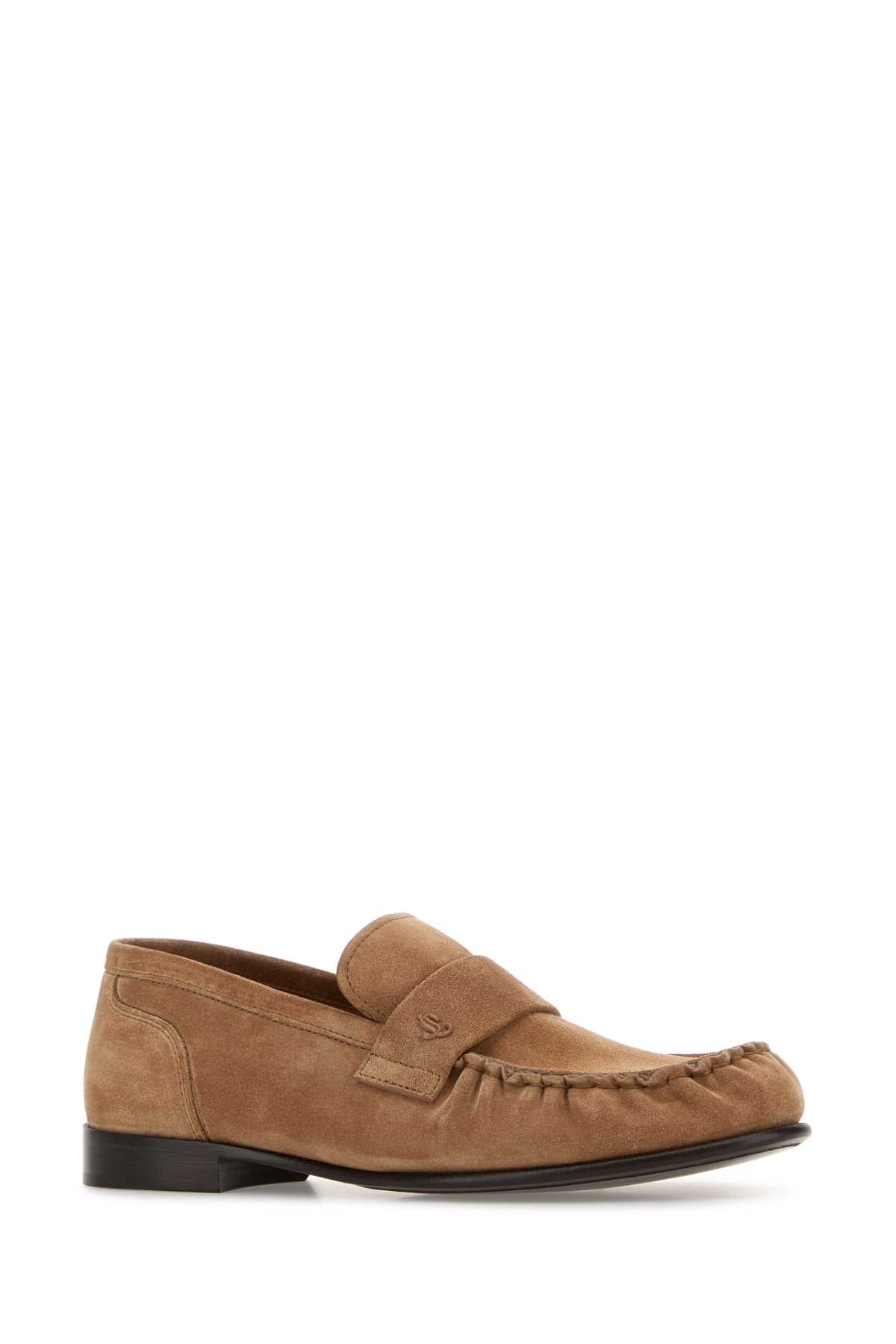 Camel Suede Ellis Loafers Toffee Mocassini