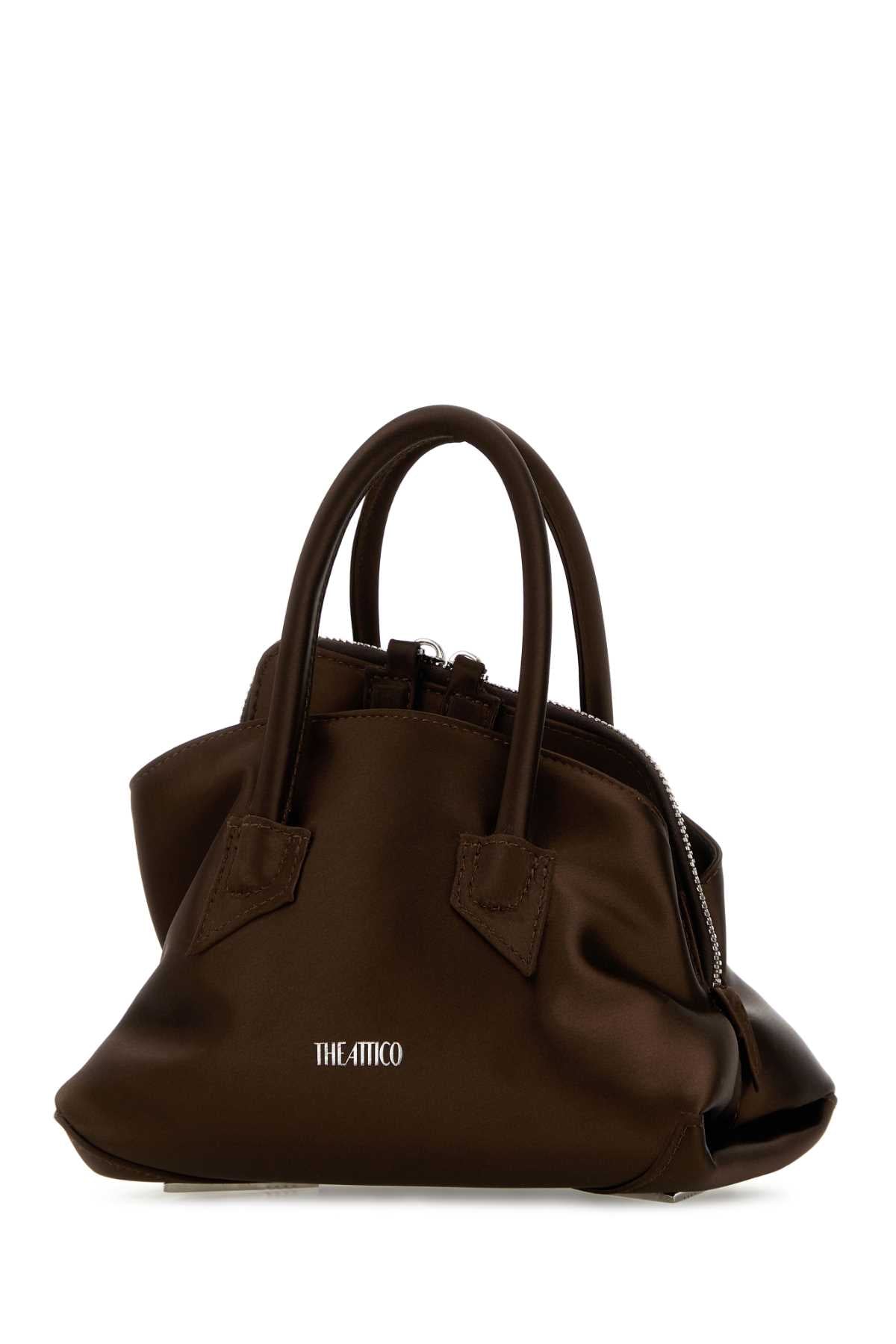 Chocolate Satin Mini La Passeggiata Handbag Darkbrown Borse A Mano