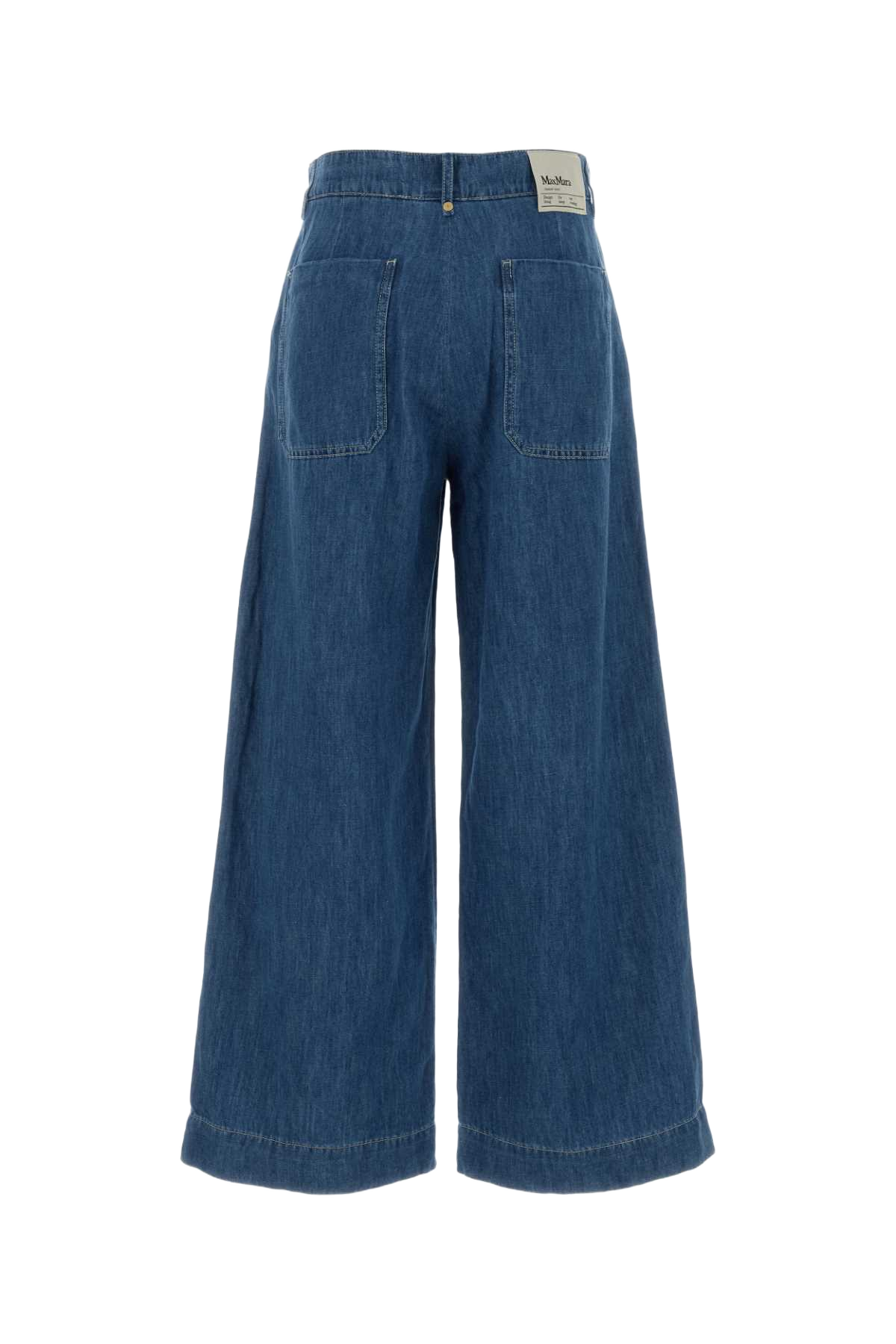Denim Astice Jeans Blu Notte Exterior: Cotton Linen Pantaloni