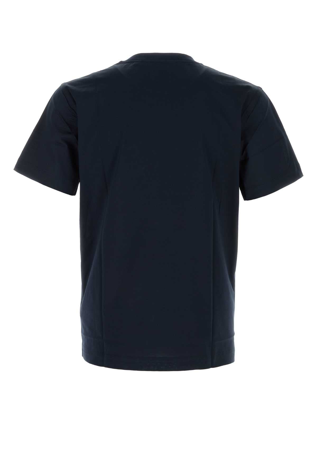 Navy Blue Cotton T-Shirt Exterior