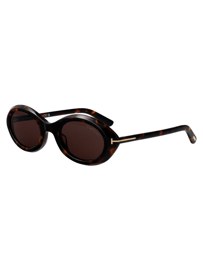 Carmen Avana Scura / Marrone Acetate Sunglasses