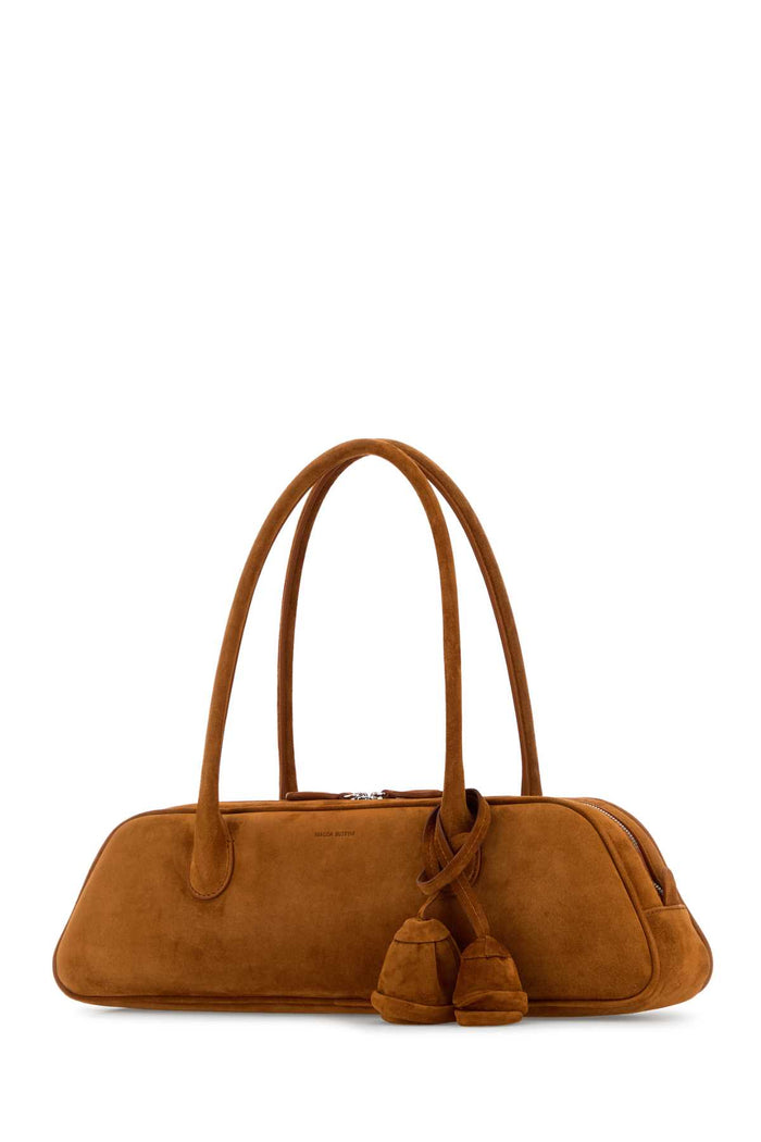 Caramel Suede Shoulder Bag Camel Borse A Mano