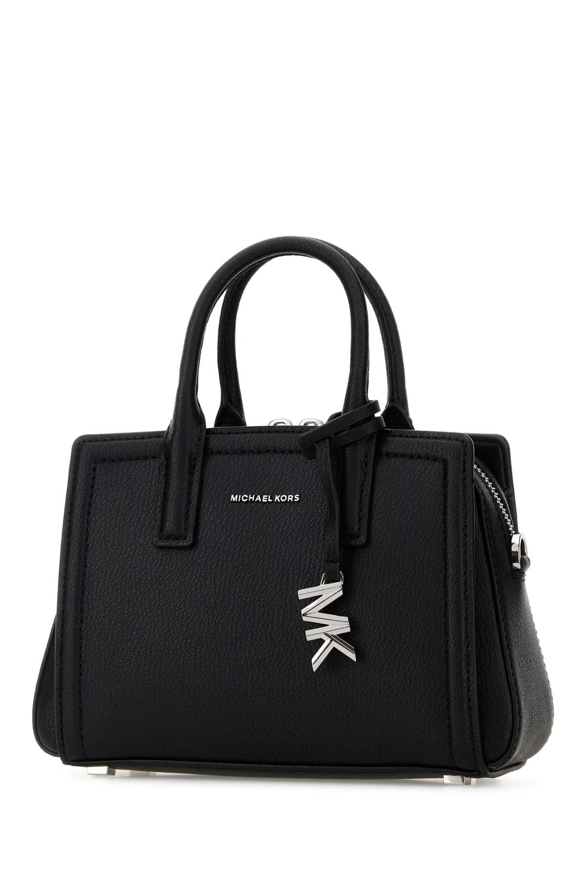 Black Leather Laila Handbag Cow Borse A Mano