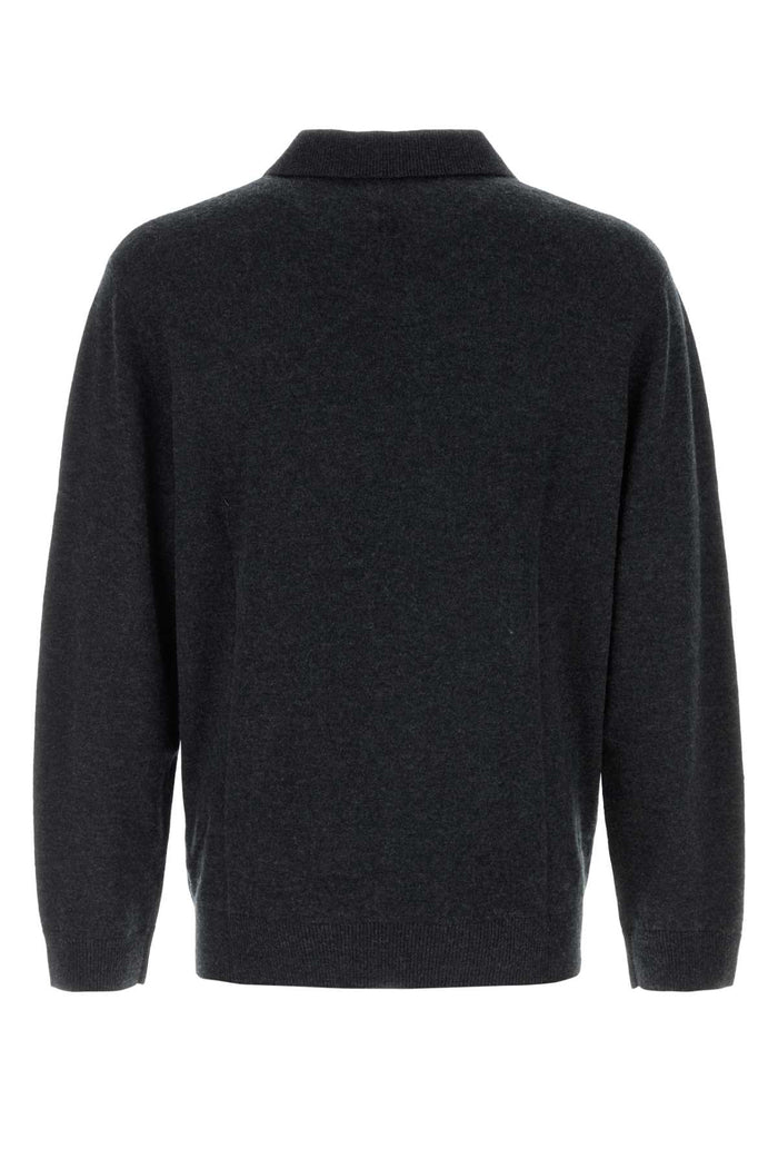 Midnight Blue Cashmere Gibson Sweater Exterior: Maglieria
