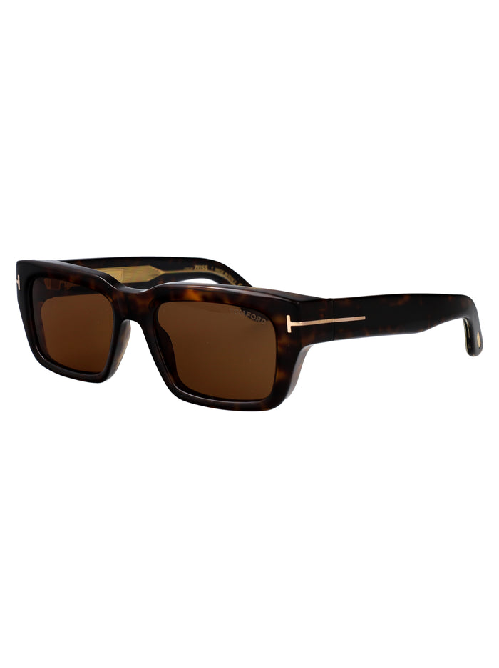 Ft1200 01e Nero Lucido / Marrone Acetate Sunglasses