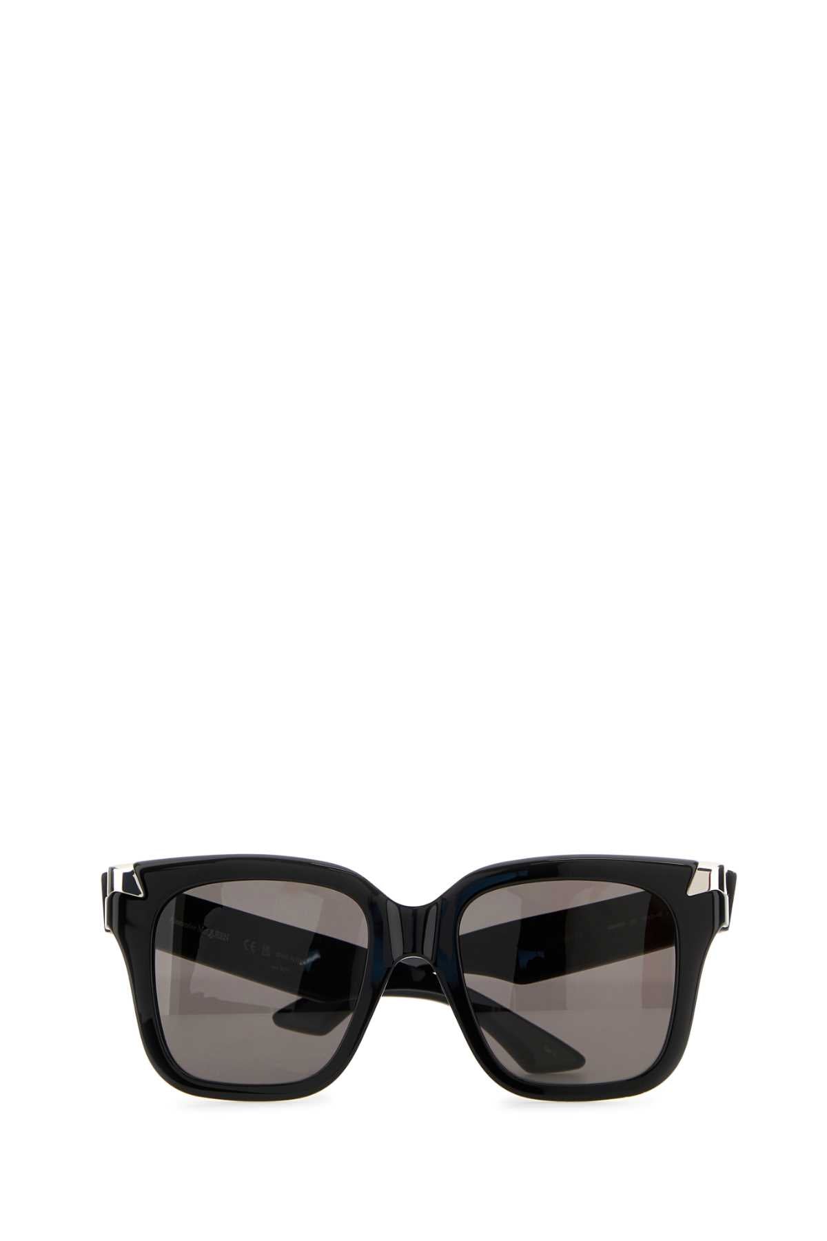 Black Acetate Punk Rivet Sunglasses Blackblacksmoke Exterior: Occhiali Da Sole
