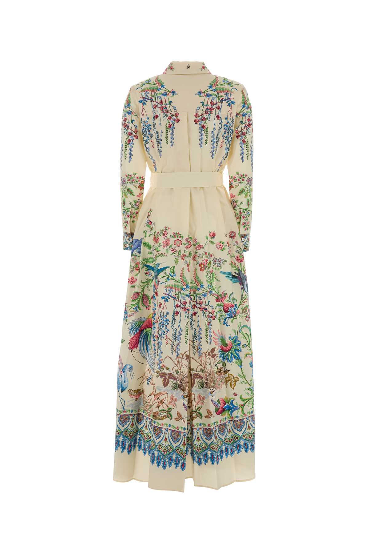Printed Poplin Shirt Dress X0802 Exterior: Cotton Abiti