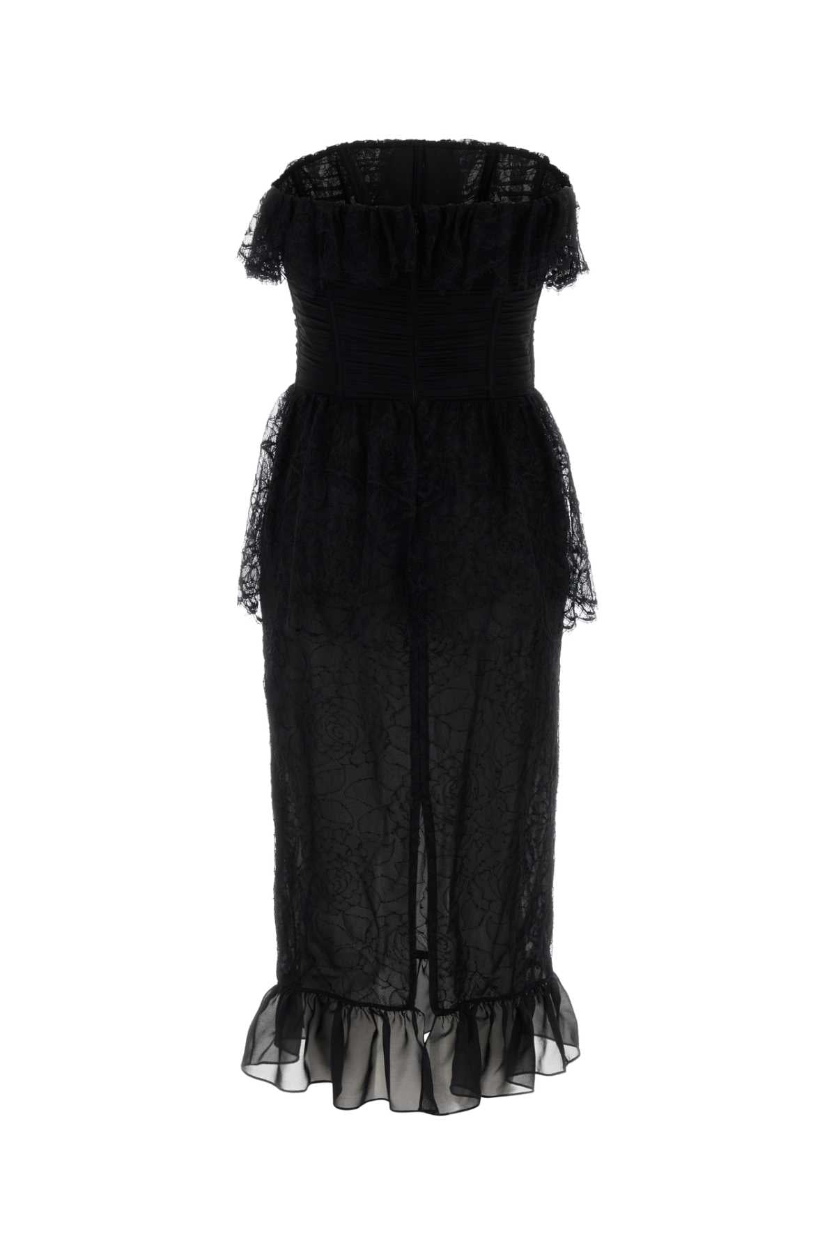 Black Lace Dress Abiti