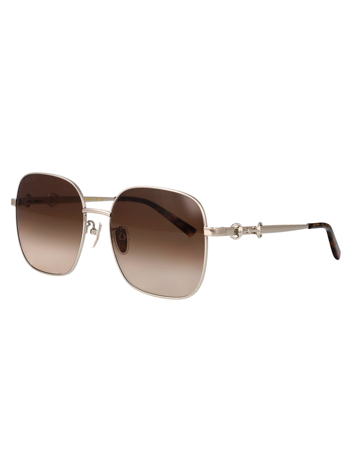 Gg2053s Silver-silver-brown Metal Sunglasses