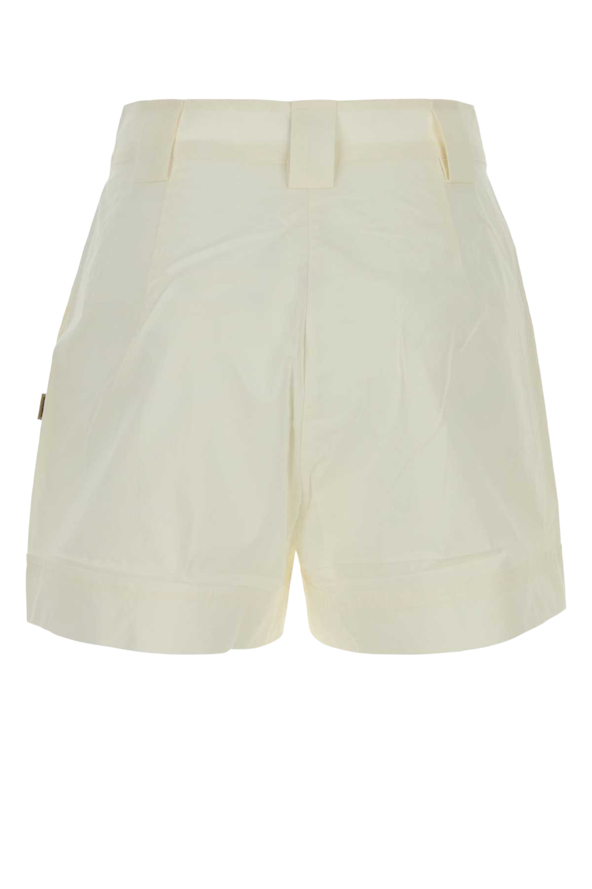 White Poplin Shorts Articwhite Exterior: Cotton