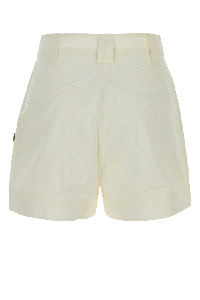 White Poplin Shorts Articwhite Exterior: Cotton