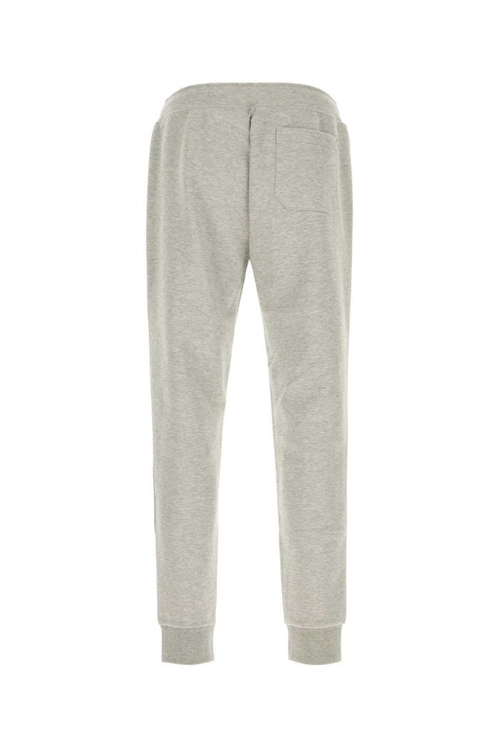 Melange Grey Cotton Blend Joggers Darksportheatherc1730 Exterior: Polyester Pantaloni
