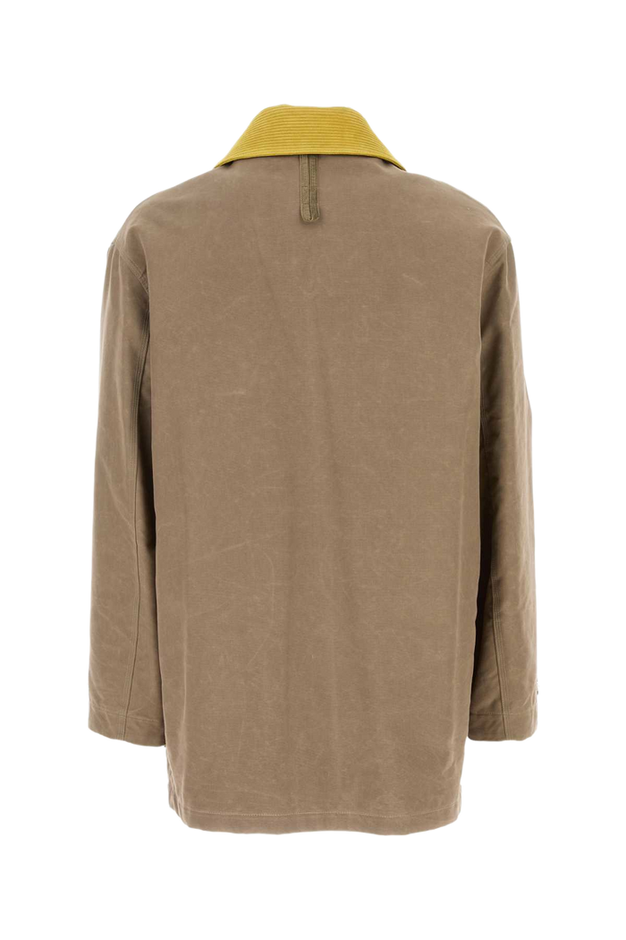 Cappuccino Canvas Coat Beige Cappotti