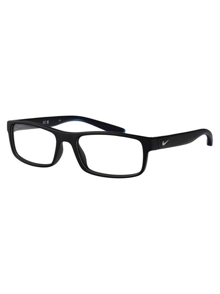 Nike 7090 18 Matte Black/crystal Photo Blue Acetate Optical
