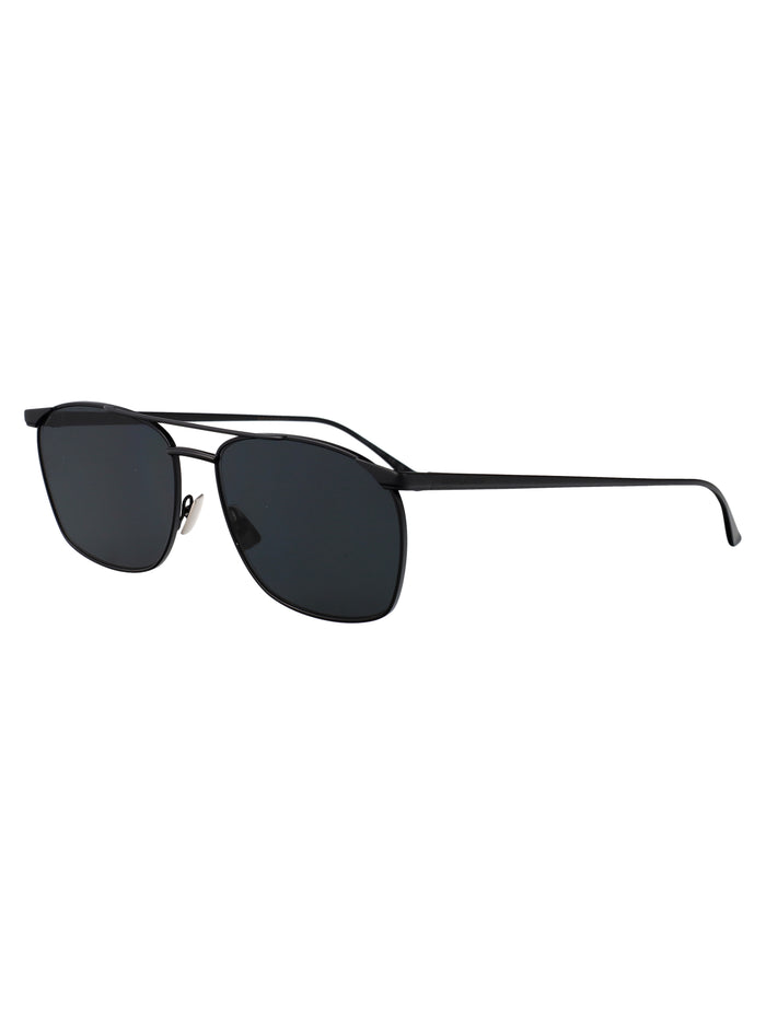 Black-black-black Metal Sunglasses