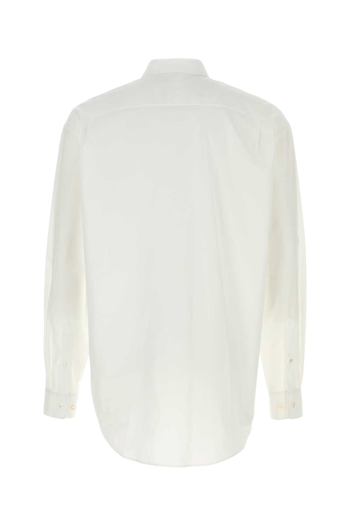 White Poplin Nilo Shirt Exterior: Cotton Camicie