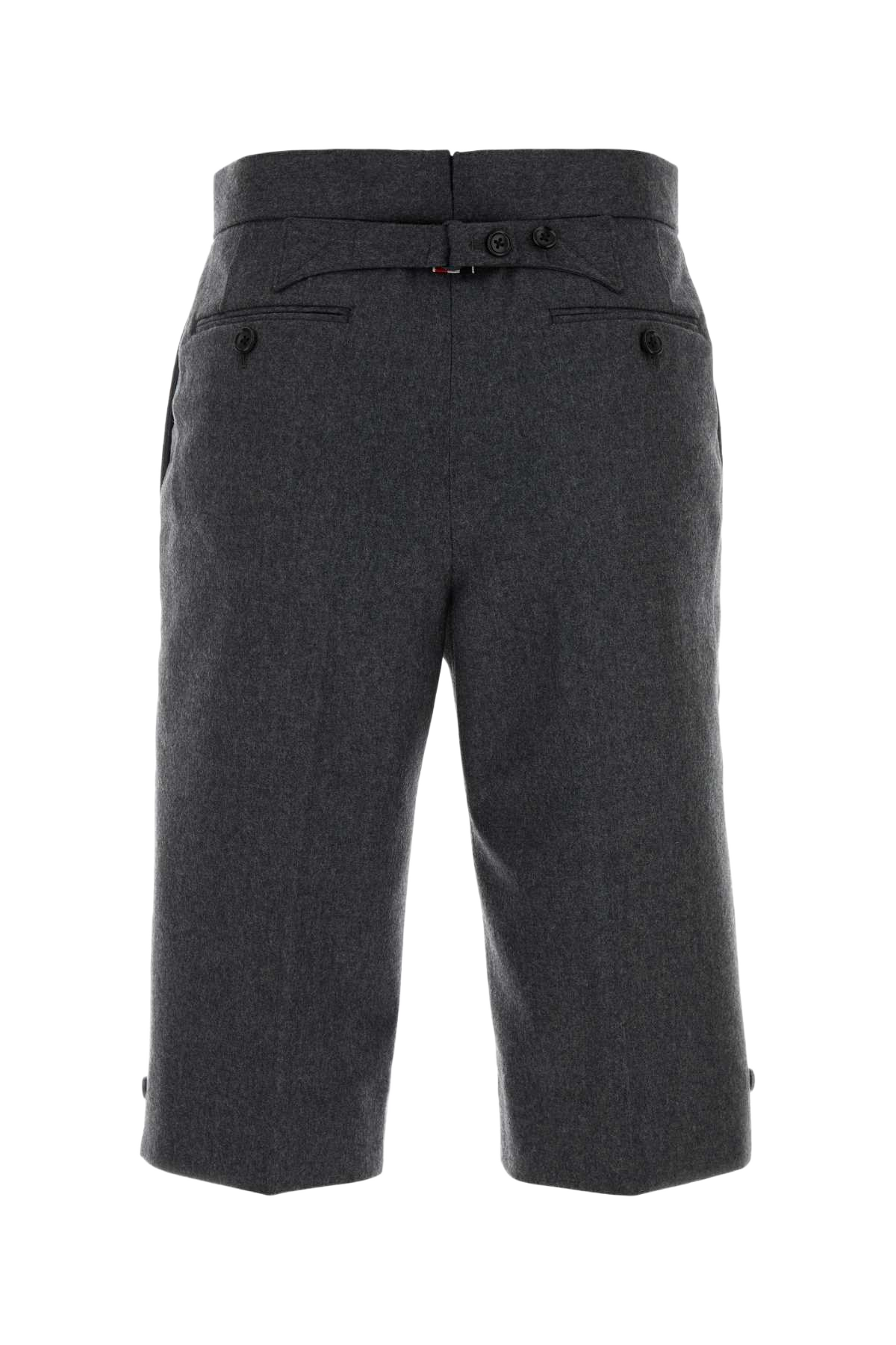 Graphite Wool Bermuda Shorts Darkgrey Exterior