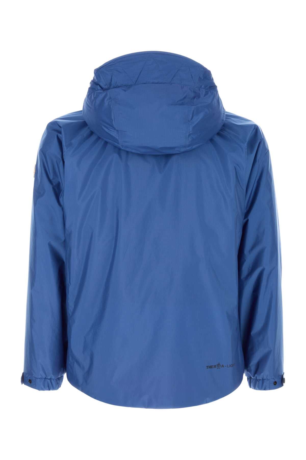 Blue Polyester Thurn Down Jacket 75c Base Fabric: Polyamide/nylon Giubbini