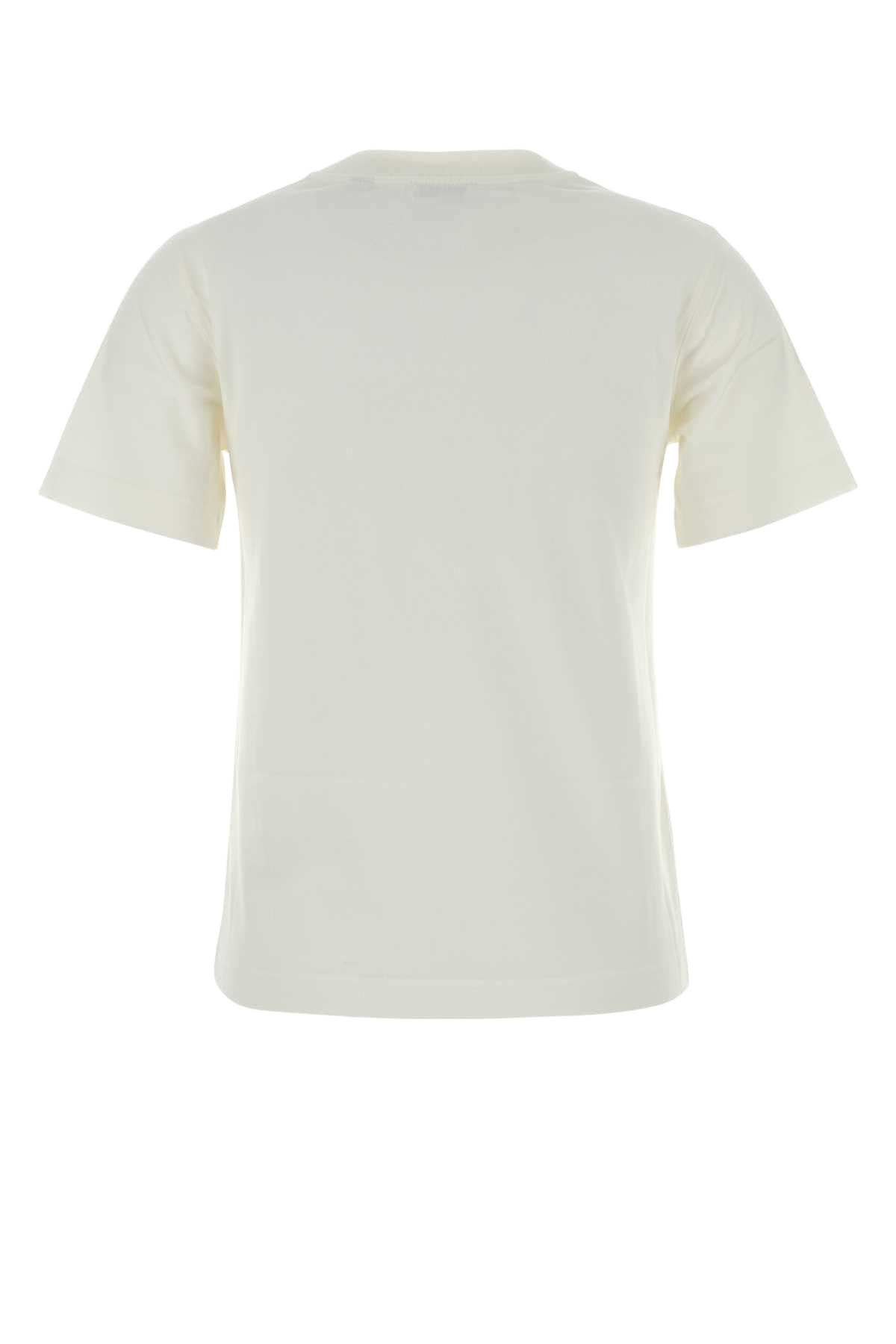 White Cotton T-Shirt Chalk Exterior