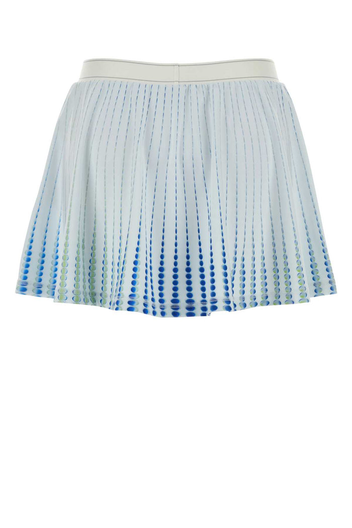 Printed Stretch Jersey Pant-Skirt Dots Exterior: Polyester Elastane Gonne