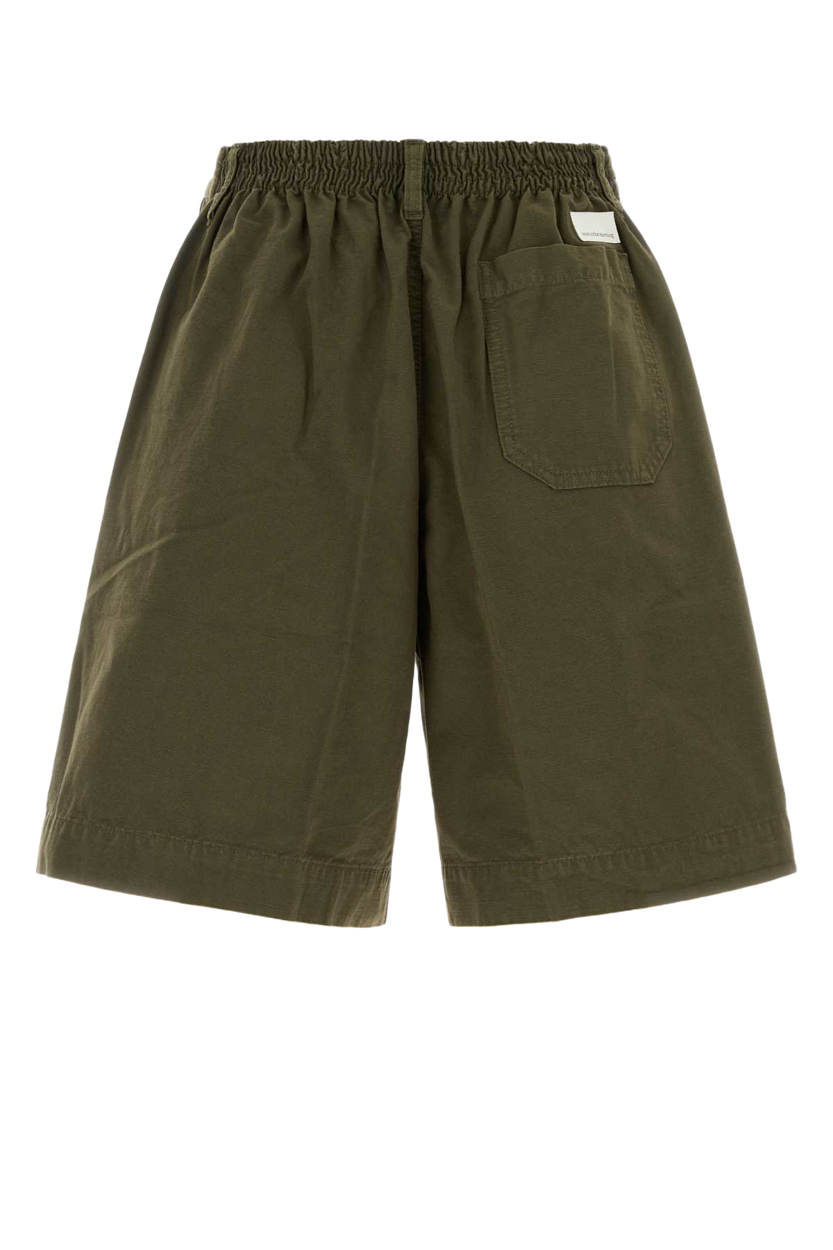 Olive Green Cotton Otto Bermuda Shorts Oliva Exterior