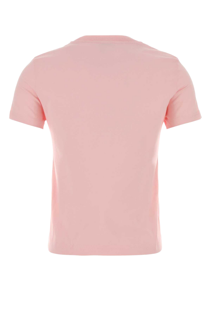 Red Cotton T-Shirt Airbrushsmiley Exterior: Organic