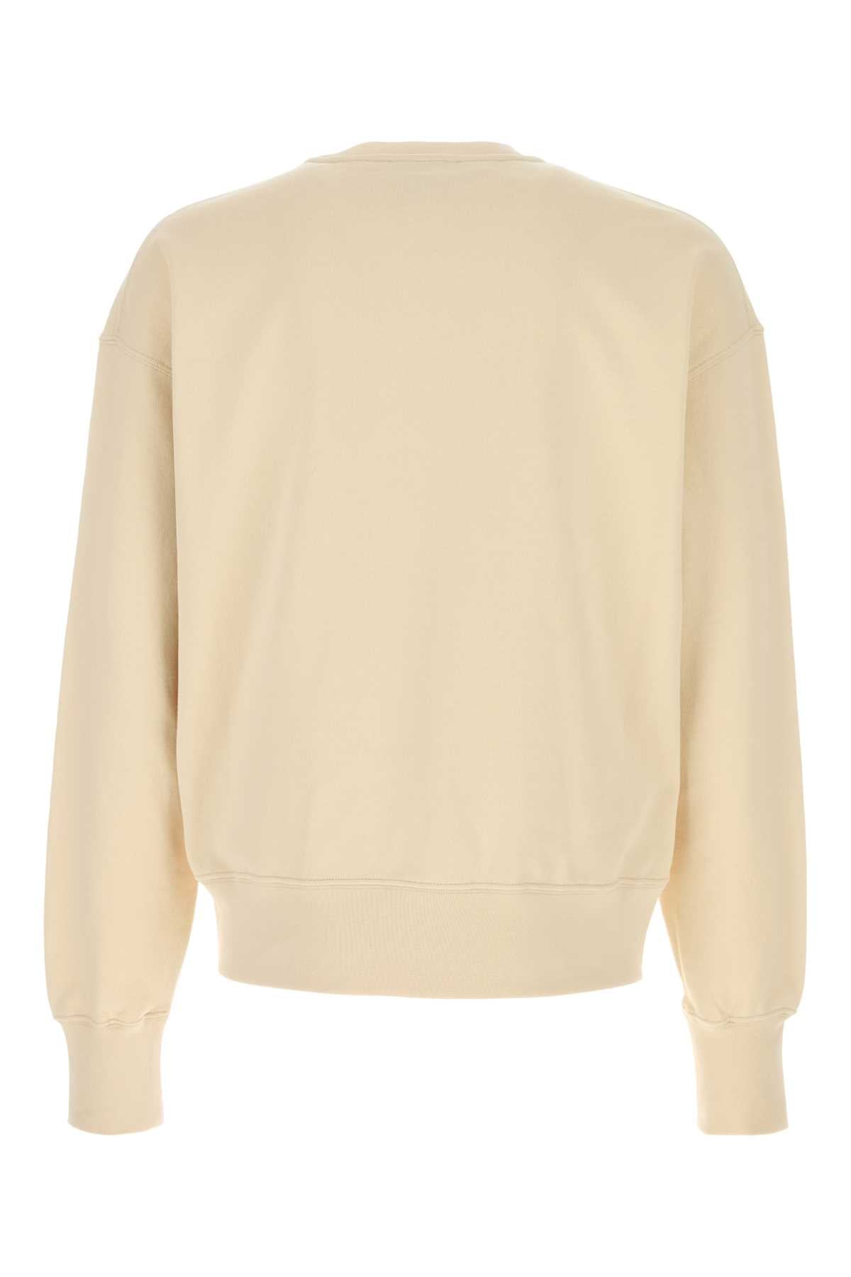Cream Cotton Sweatshirt Ivoryivory Tcottonrcottonrelastan Felpe
