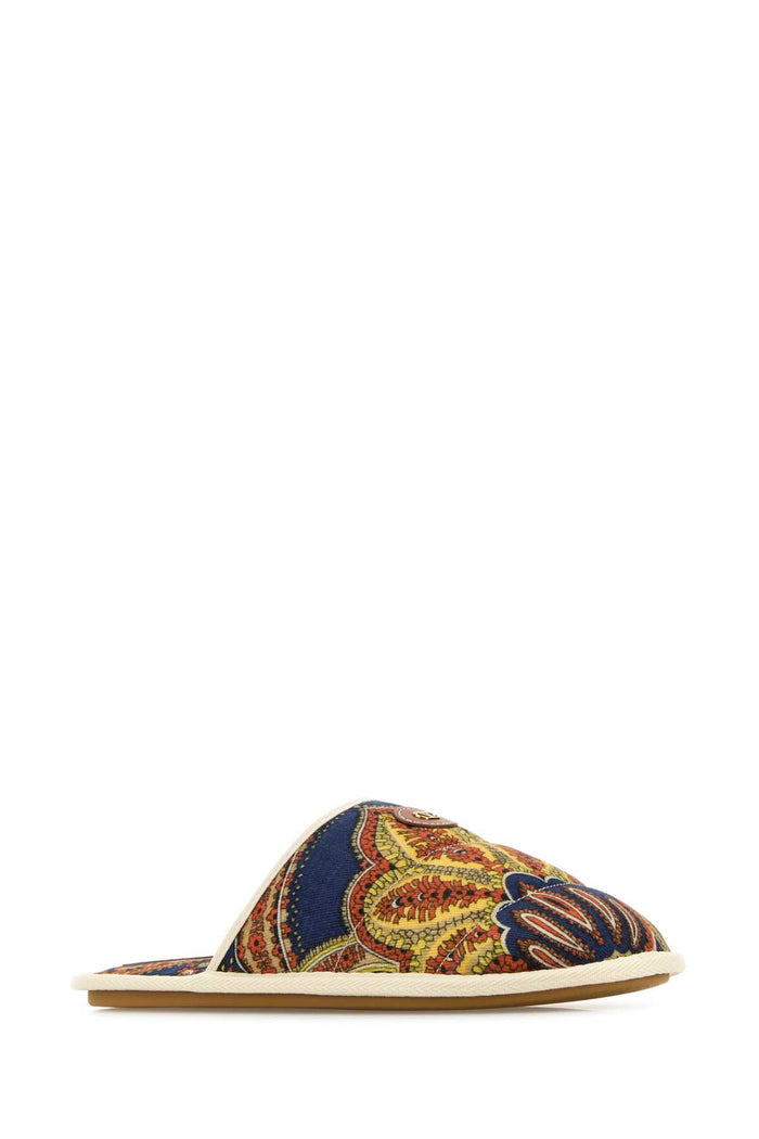 Printed Fabric Ta Chambre Slippers Printdisi24398ivoryivory