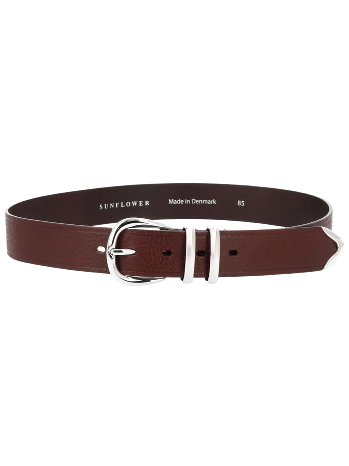 Tip End Belt Brown Leather