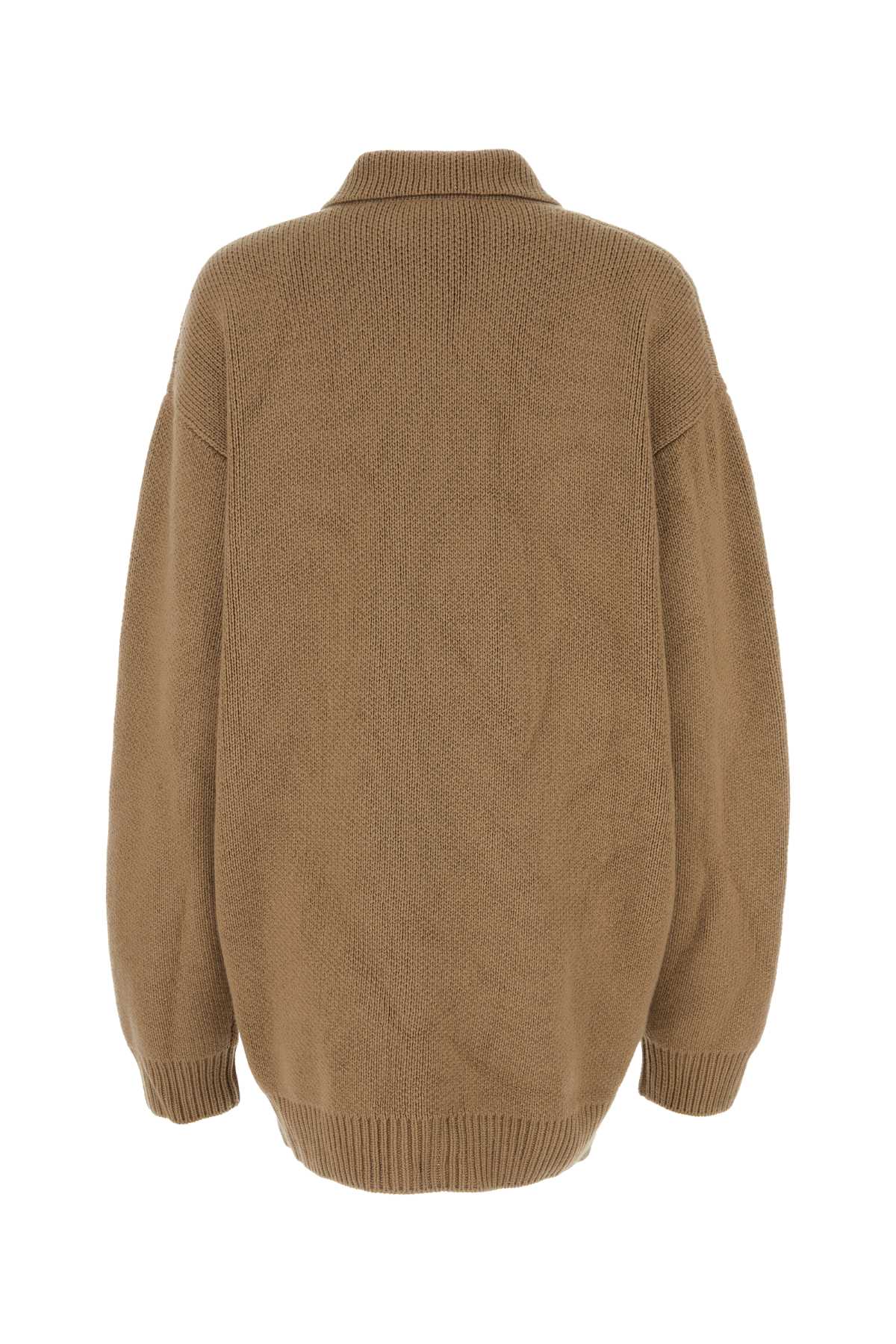 Biscuit Cashmere Cardigan F0040 Exterior: Maglieria