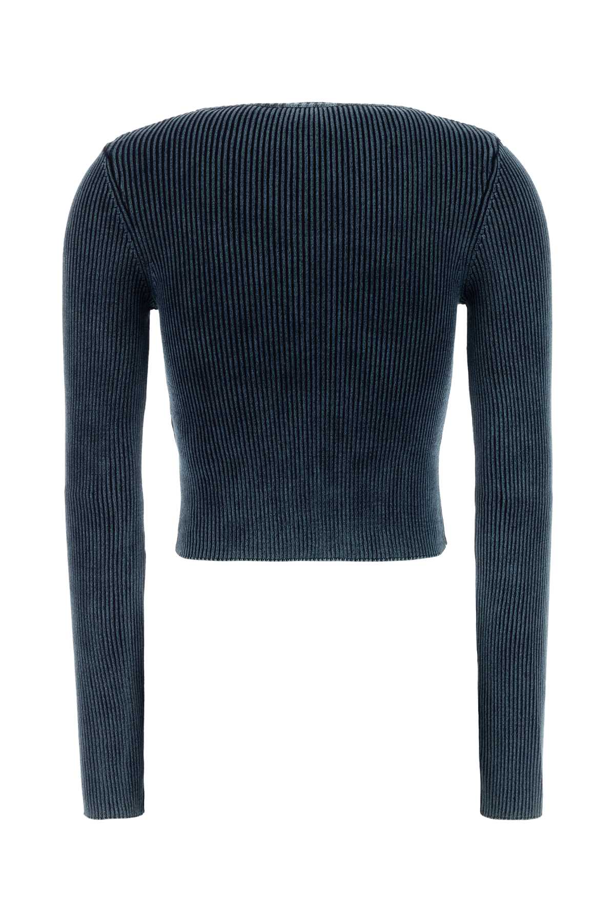 Denim Blue Cotton M-Anchor T-Shirt 8at Exterior: Maglie
