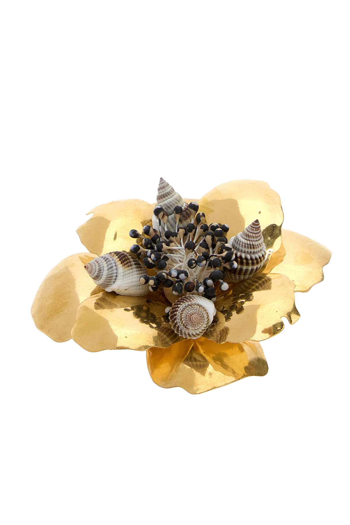 Brooch - Big | Jardin Aqu Antiquebrassmulticolor Spille