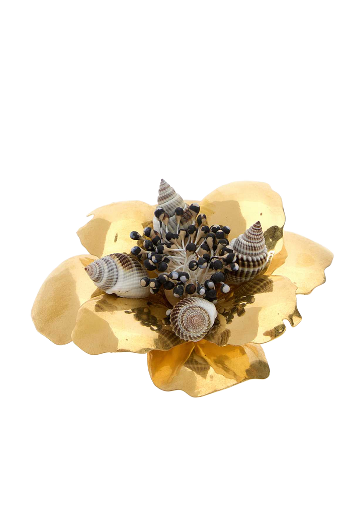 Brooch - Big | Jardin Aqu Antiquebrassmulticolor Spille