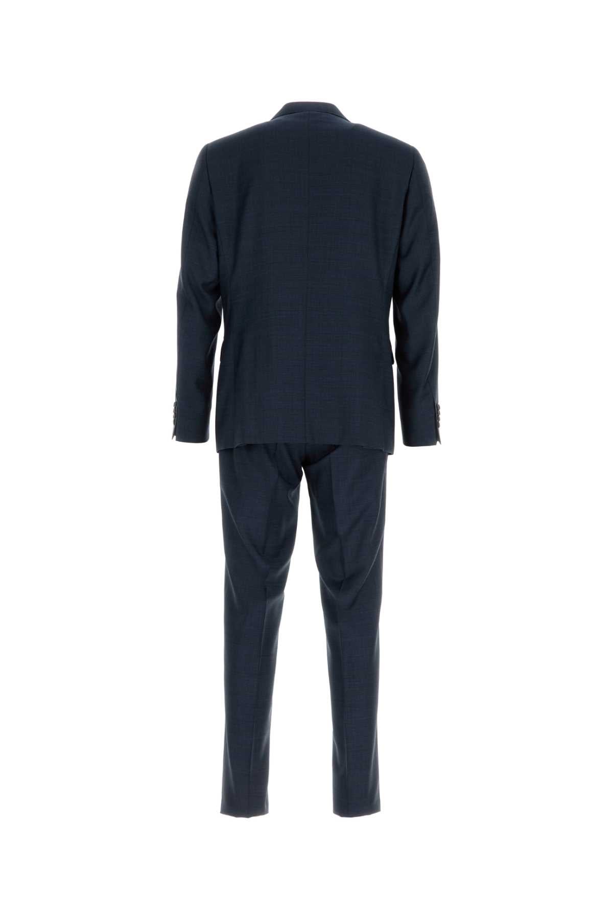 Navy Blue Wool Suit Exterior: Lining: Cupro Abiti