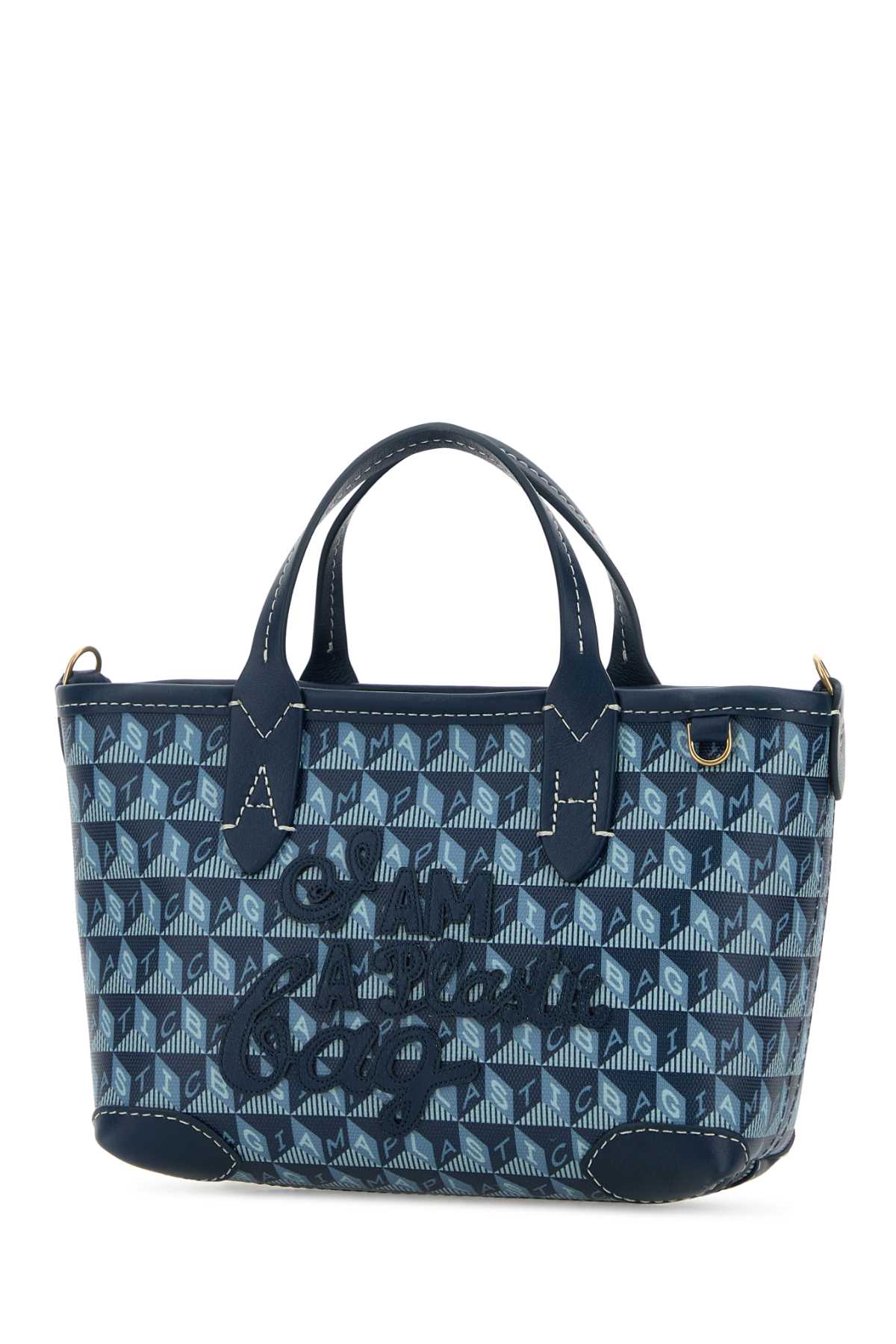 Printed Canvas Mini I Am A Plastic Bag Handbag Darkpetrol Borse Mano