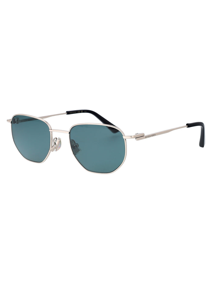Bv1301s 004 Silver Green Metal Sunglasses