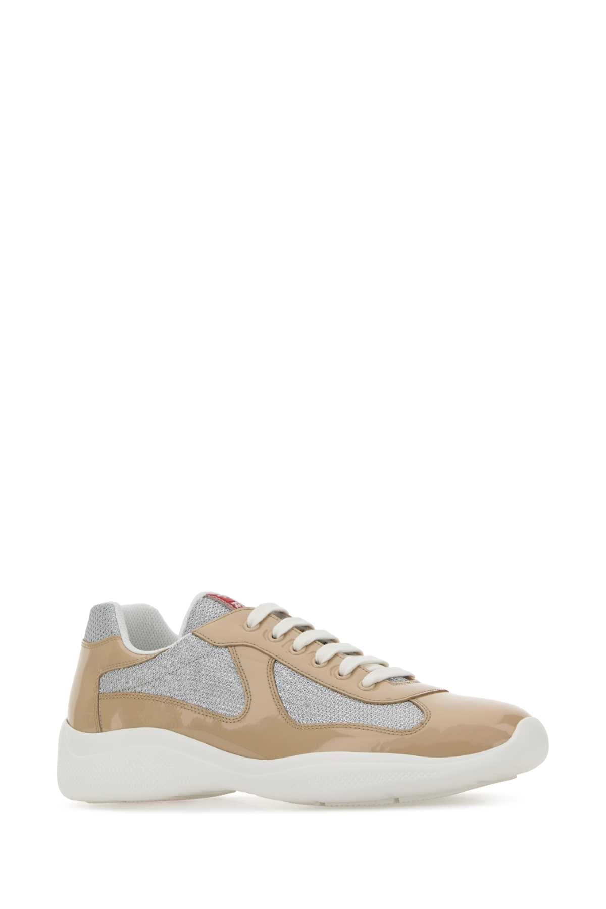Beige+argento Sneaker