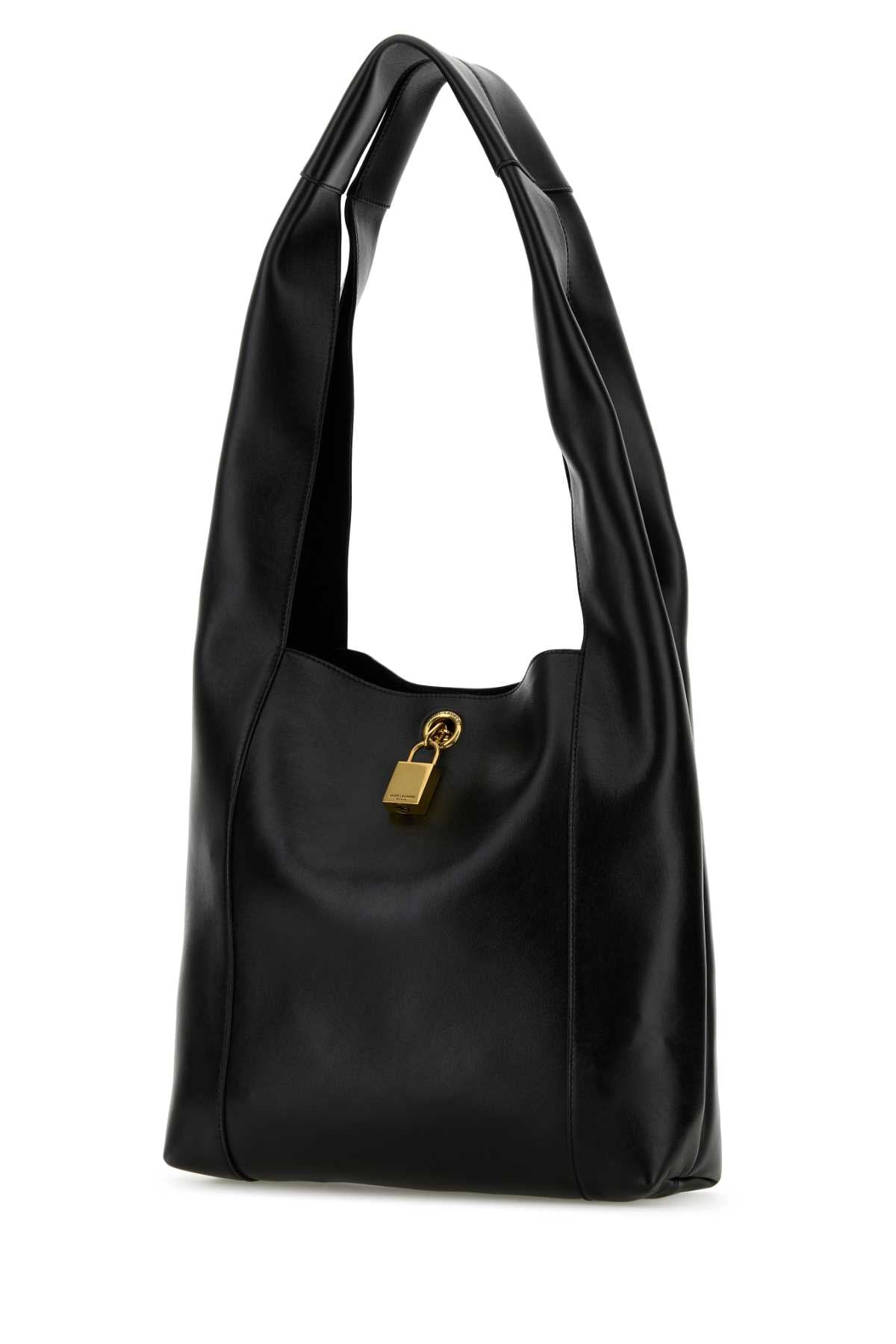 Black Leather Tanger Shopping Bag Nero. Borse A Mano