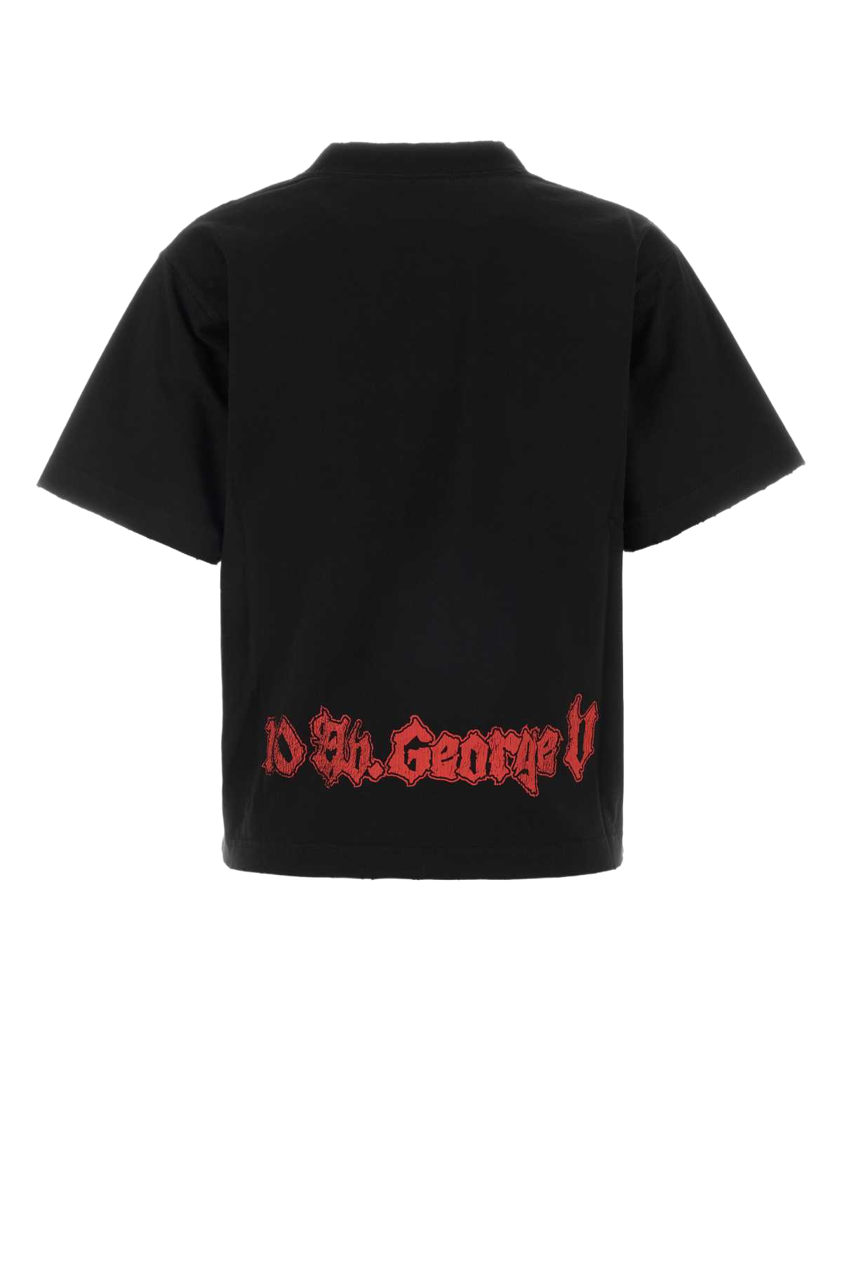 Black Cotton T-Shirt T R Elastan