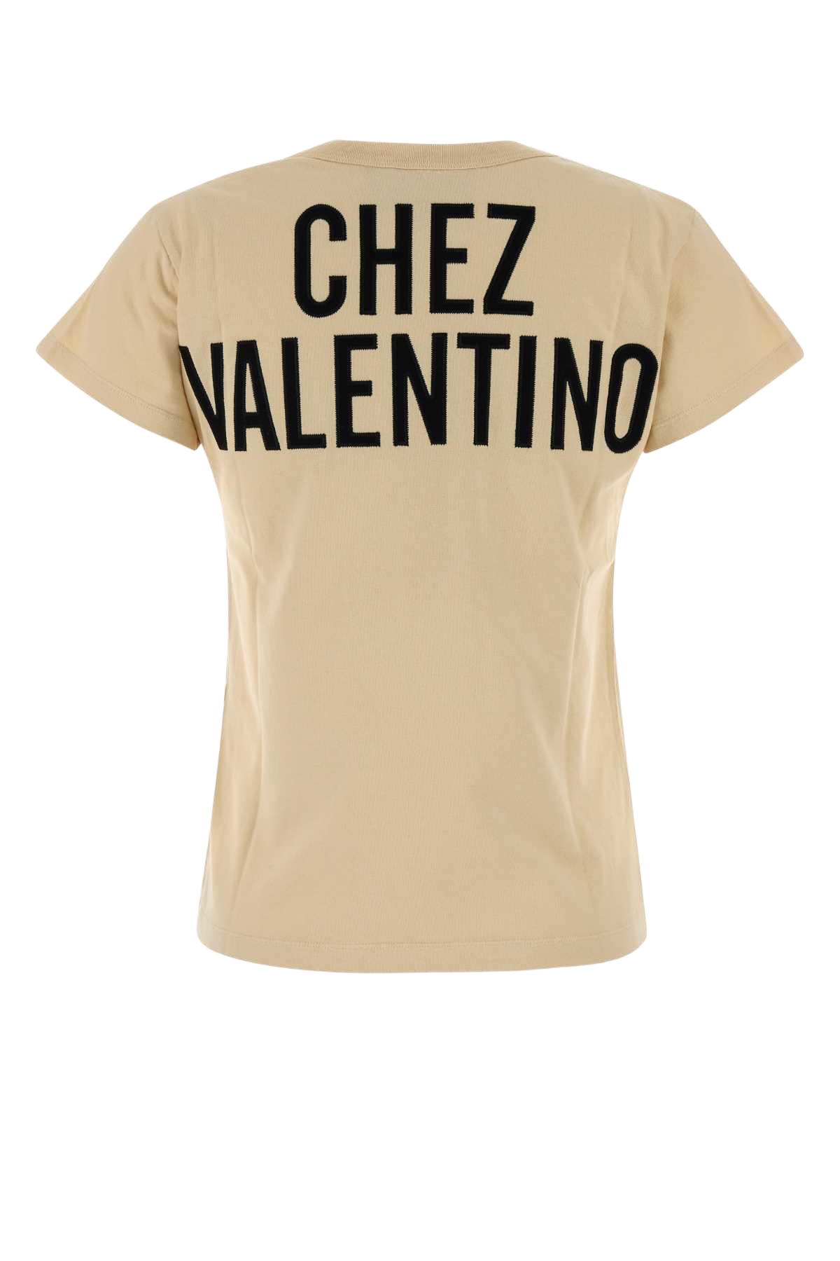 Cream Cotton T-Shirt Betullanero Exterior