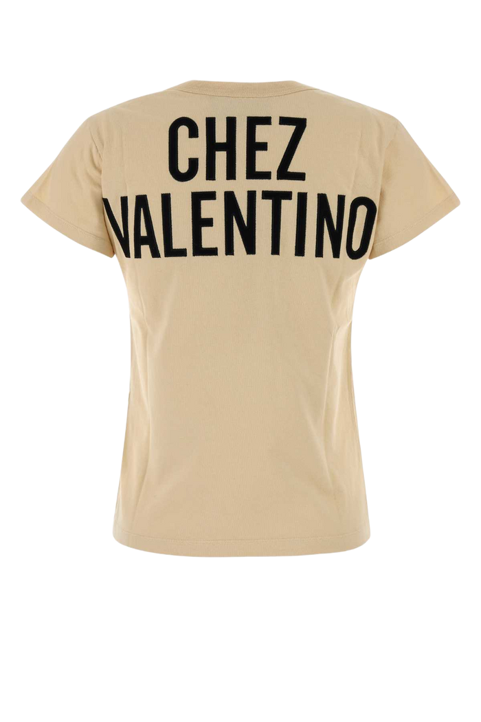 Cream Cotton T-Shirt Betullanero Exterior