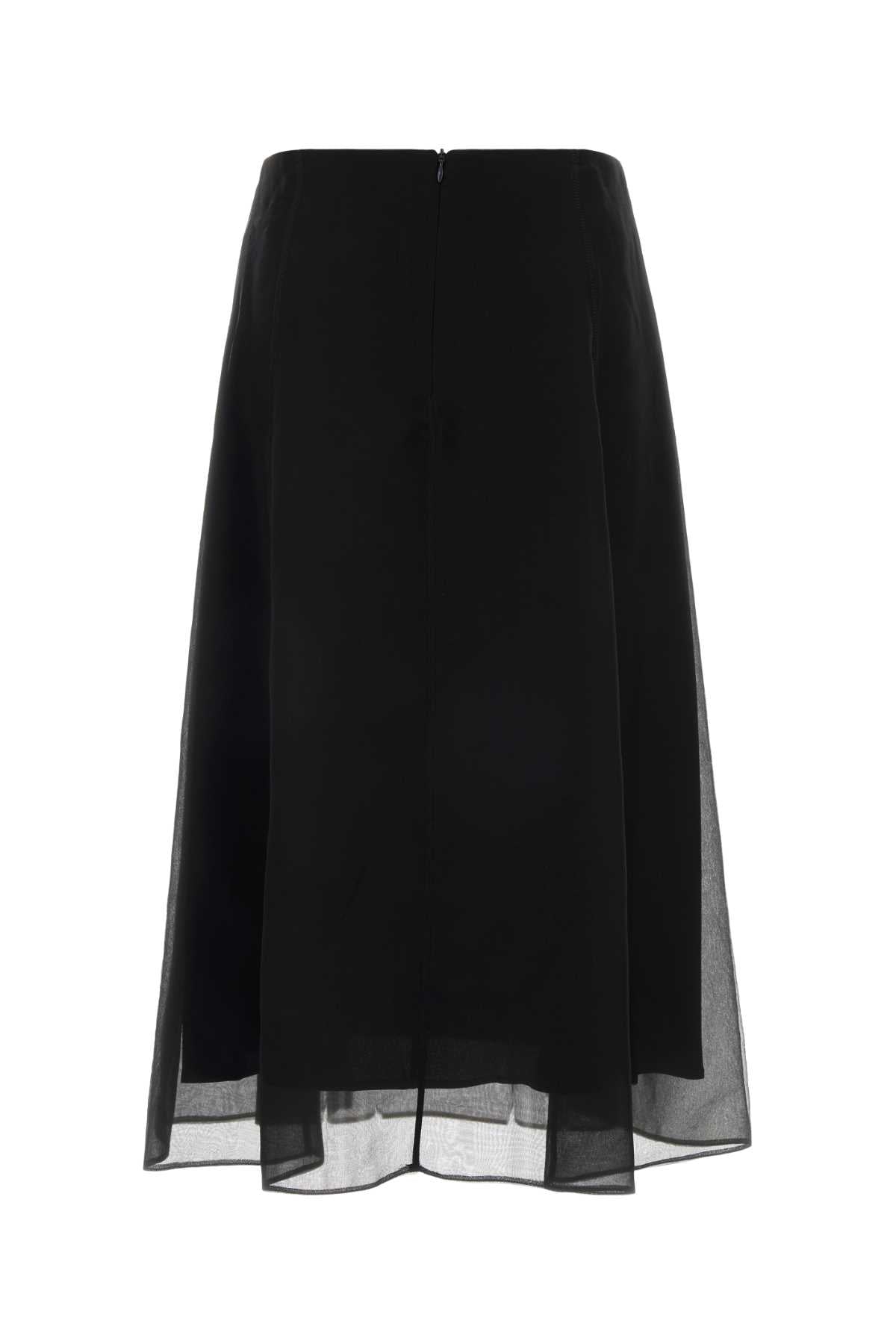 Black Silk Skirt C101 Gonne