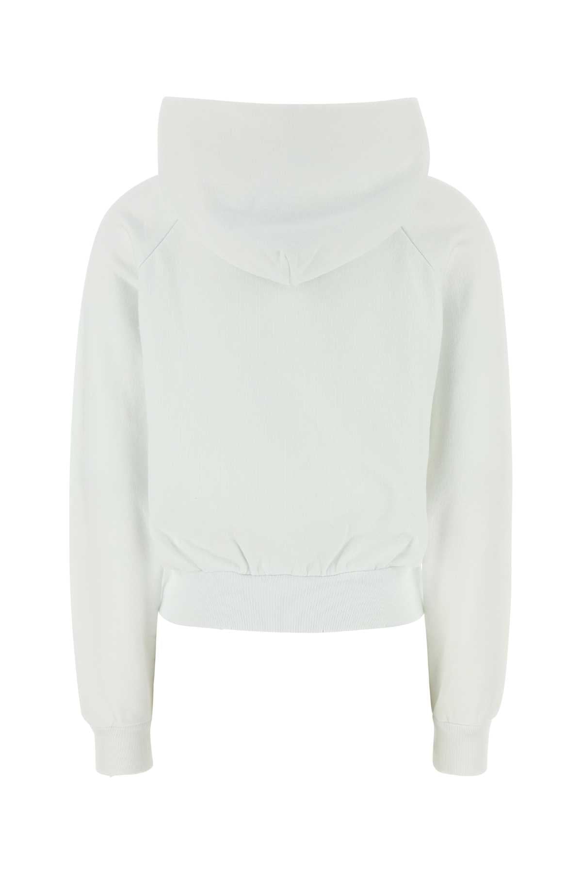 White Cotton Sweatshirt Bianco Felpe