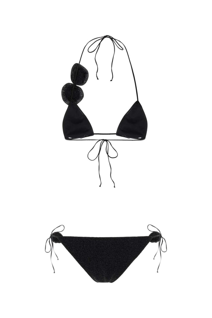 Black Nylon Blend Bikini Costumi Da Bagno