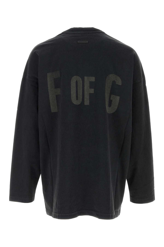 Slate Cotton Oversize T-Shirt Black Exterior