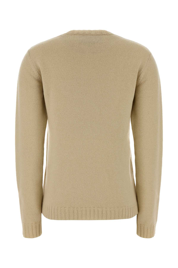 Beige Wool Sweater Betullanero Exterior: Virgin Maglieria
