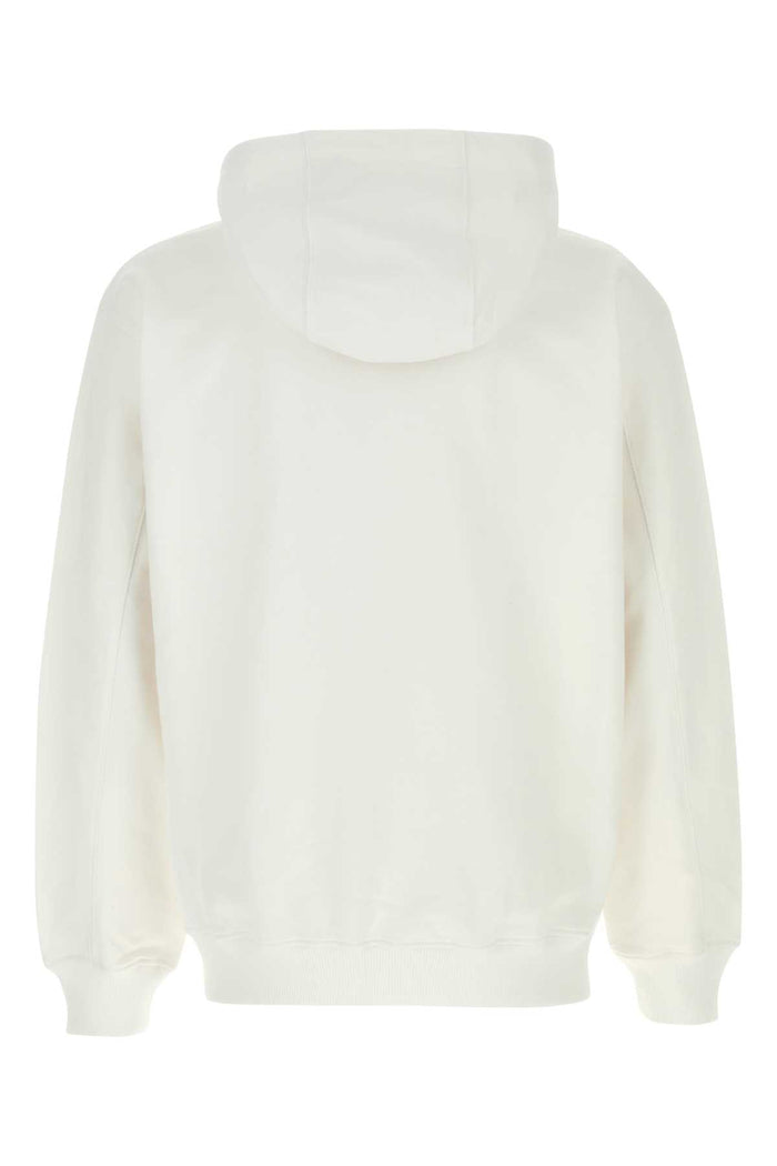 White Cotton Sweatshirt Tennisclubicon Exterior: Organic Felpe